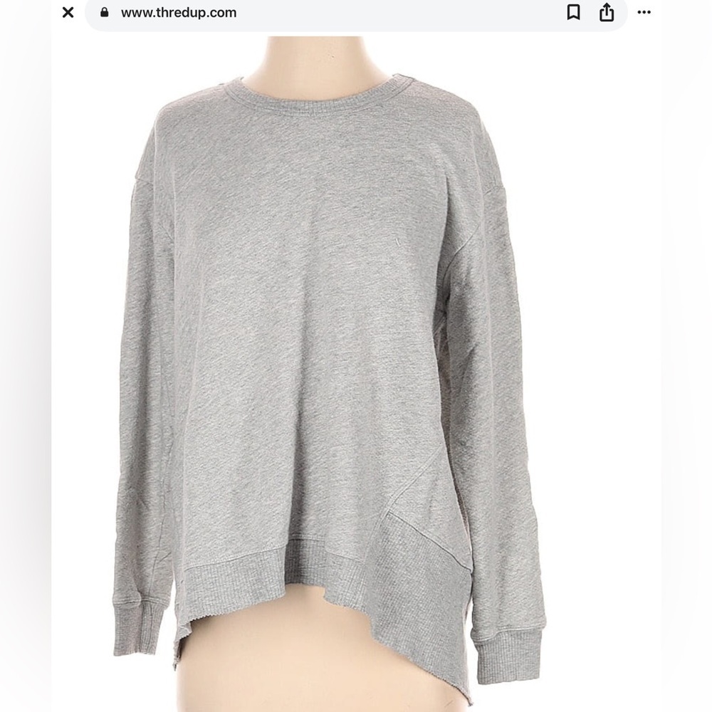 WILT Asymetrical Oversized Lightweight Sweatshirt Pullover. XS